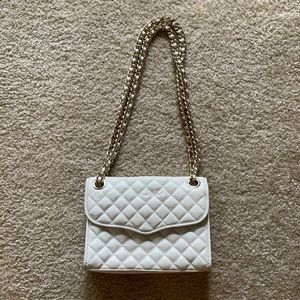 Rebecca Minkoff white quilted leather bag